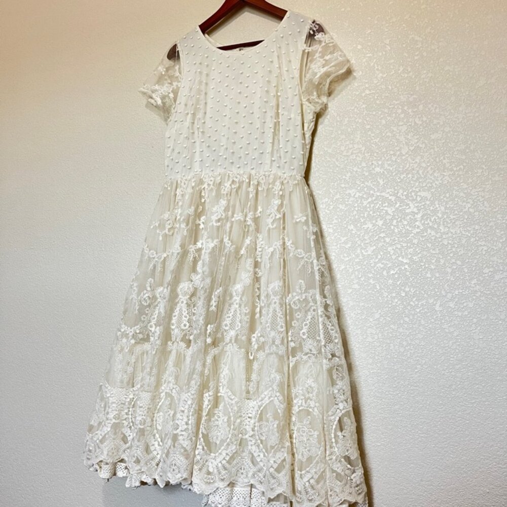 ModCloth Geode Large Vintage Prairie Western Grunge Dress